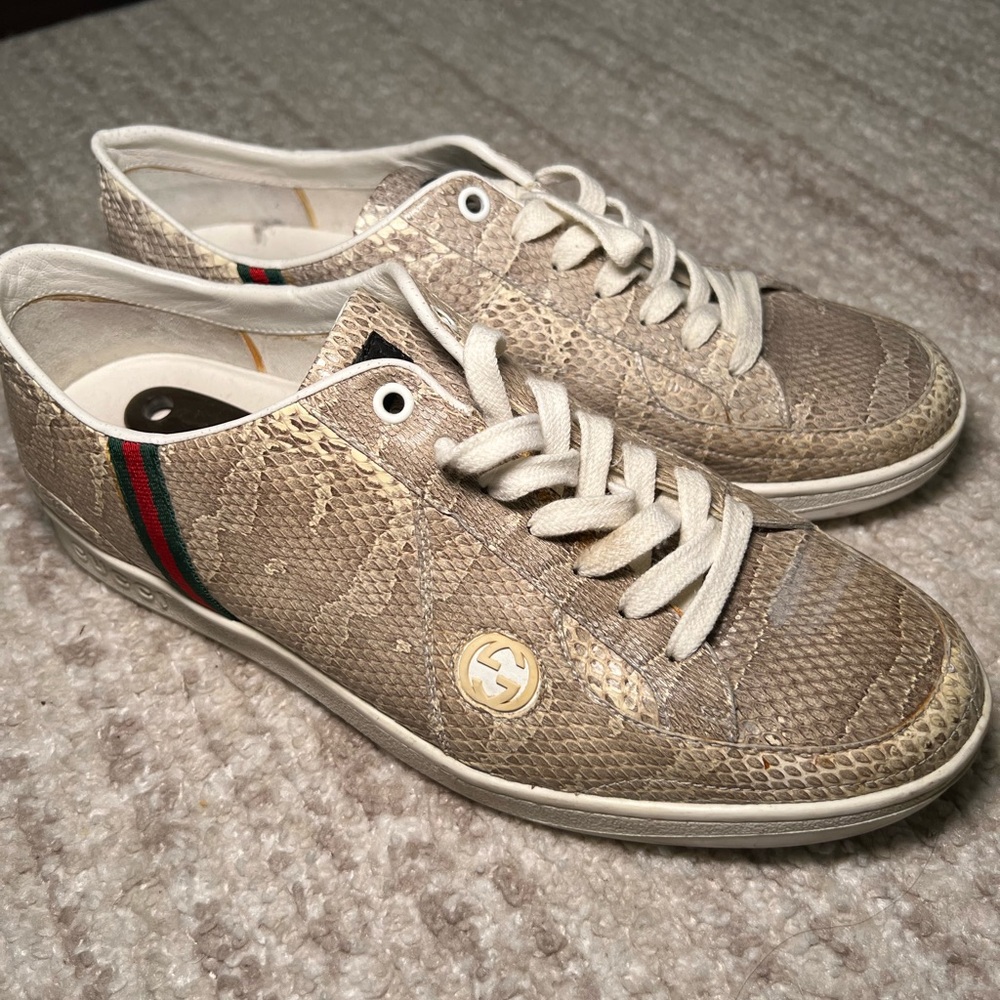 Gucci python sneakers